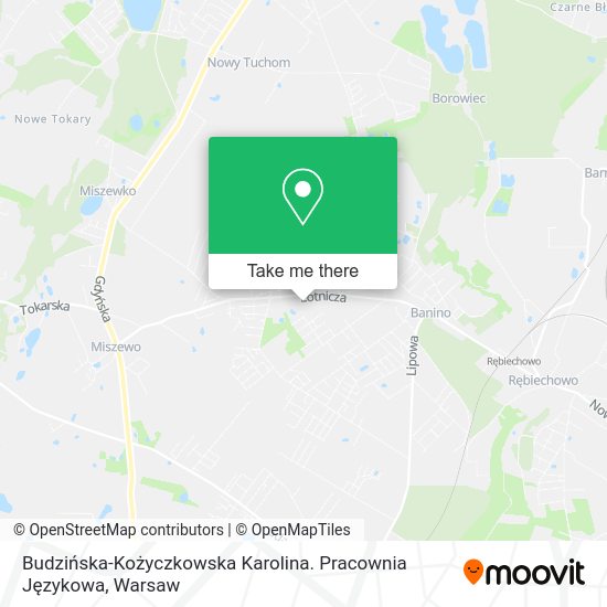 Budzińska-Kożyczkowska Karolina. Pracownia Językowa map