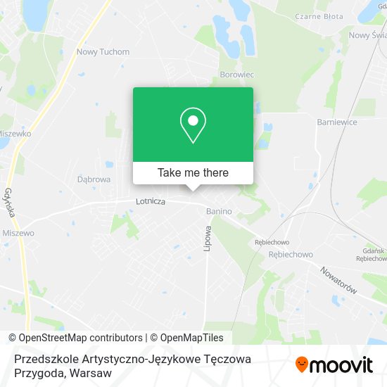 Przedszkole Artystyczno-Językowe Tęczowa Przygoda map