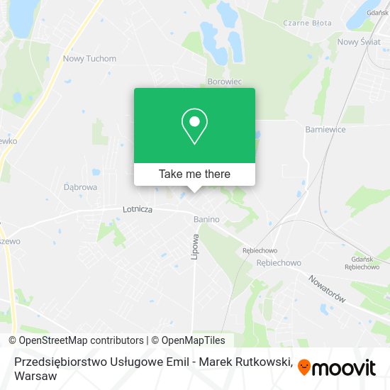 Przedsiębiorstwo Usługowe Emil - Marek Rutkowski map