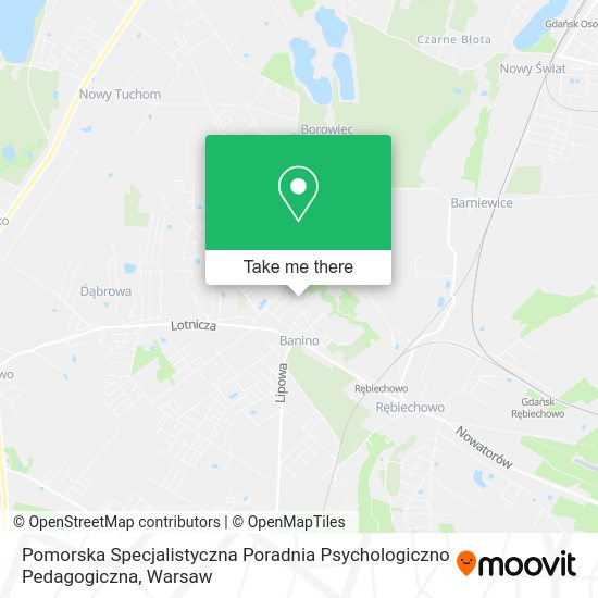 Карта Pomorska Specjalistyczna Poradnia Psychologiczno Pedagogiczna