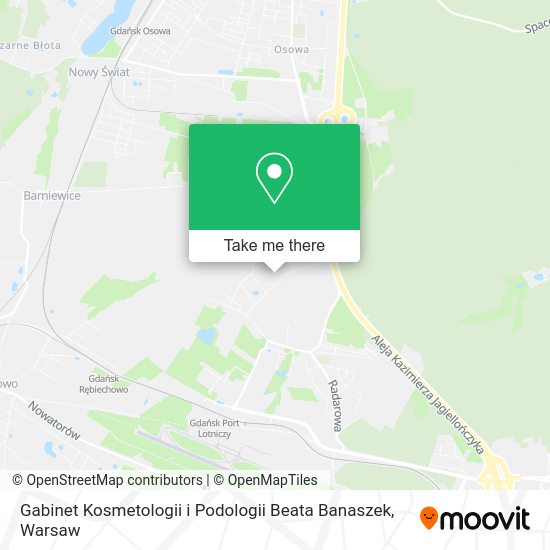 Gabinet Kosmetologii i Podologii Beata Banaszek map