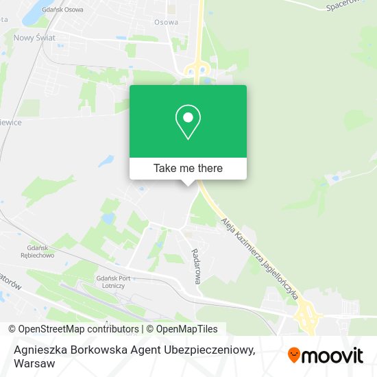 Agnieszka Borkowska Agent Ubezpieczeniowy map