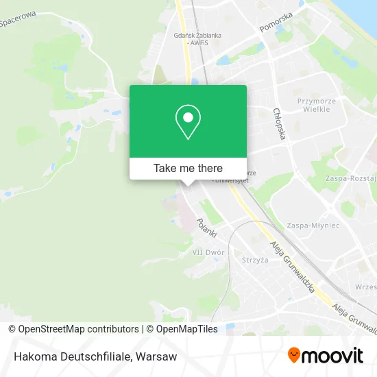 Hakoma Deutschfiliale map