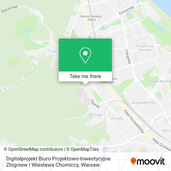 Digitalprojekt Biuro Projektowo-Inwestycyjne Zbigniew i Wiesława Chomiccy map