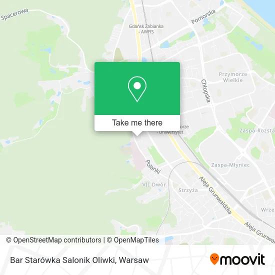 Карта Bar Starówka Salonik Oliwki