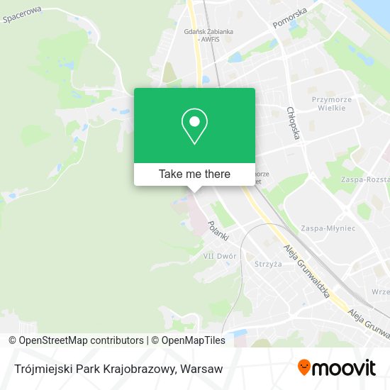 Trójmiejski Park Krajobrazowy map