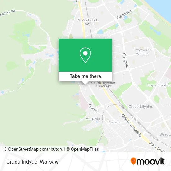 Grupa Indygo map