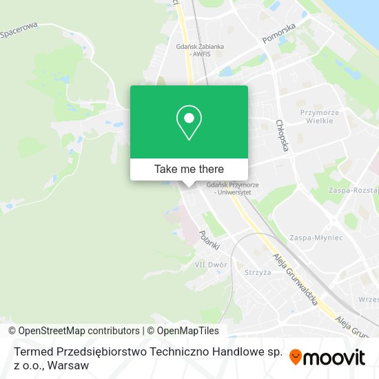 Карта Termed Przedsiębiorstwo Techniczno Handlowe sp. z o.o.