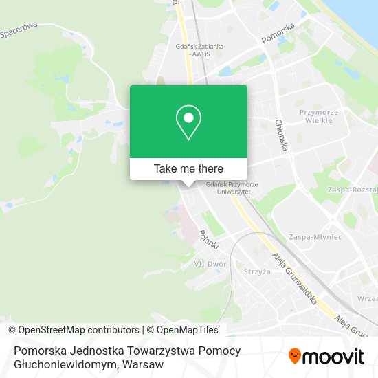 Pomorska Jednostka Towarzystwa Pomocy Głuchoniewidomym map