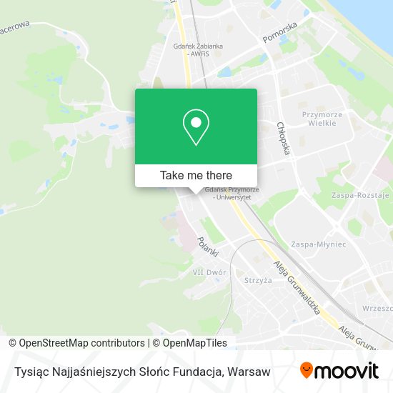 Tysiąc Najjaśniejszych Słońc Fundacja map