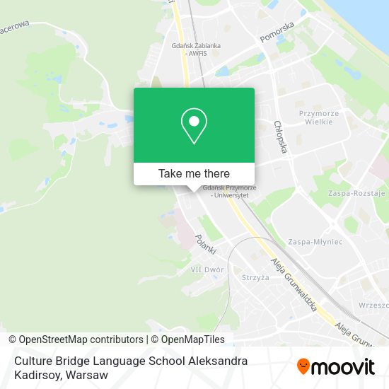 Culture Bridge Language School Aleksandra Kadirsoy map