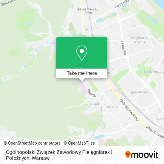 Ogólnopolski Związek Zawodowy Pielęgniarek i Położnych map