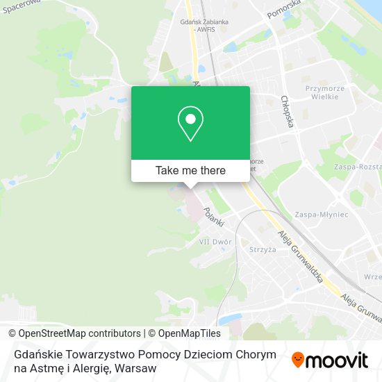 Gdańskie Towarzystwo Pomocy Dzieciom Chorym na Astmę i Alergię map