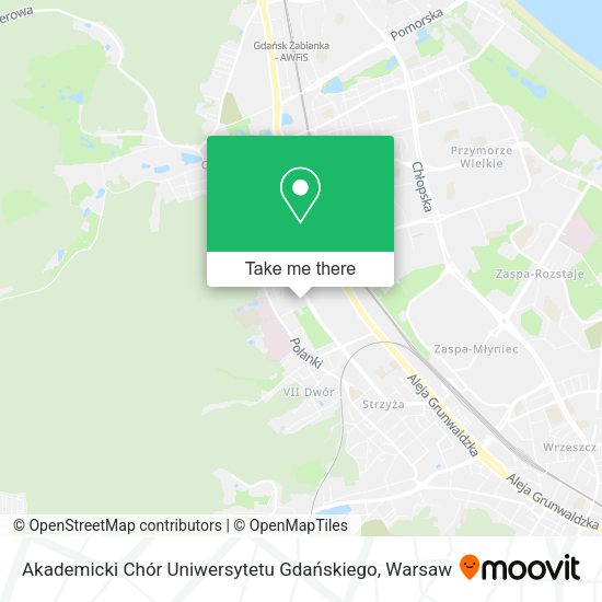 Akademicki Chór Uniwersytetu Gdańskiego map