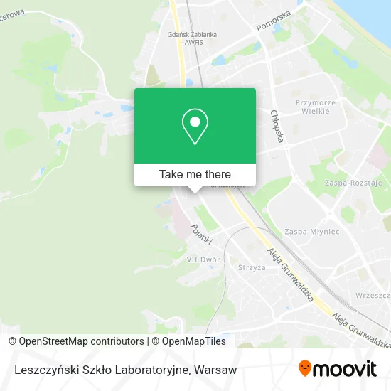Leszczyński Szkło Laboratoryjne map