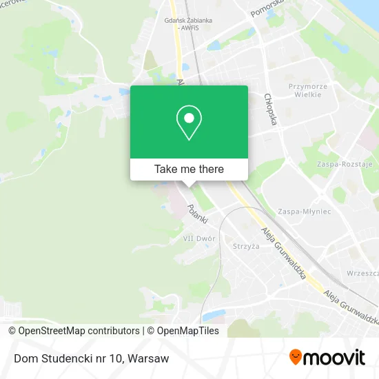 Dom Studencki nr 10 map