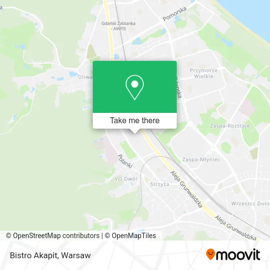 Карта Bistro Akapit