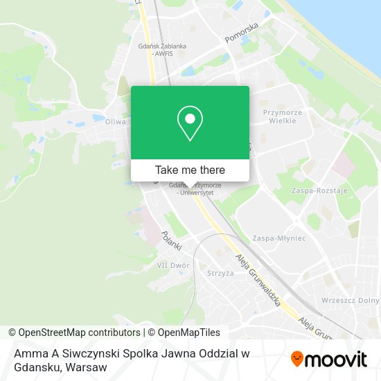 Amma A Siwczynski Spolka Jawna Oddzial w Gdansku map