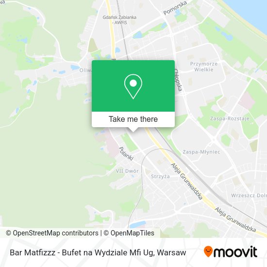 Bar Matfizzz - Bufet na Wydziale Mfi Ug map