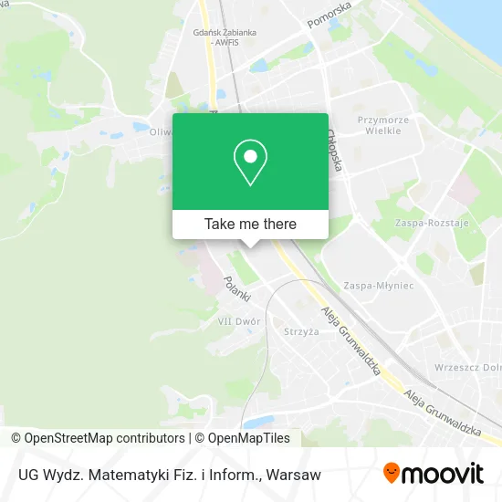 UG Wydz. Matematyki Fiz. i Inform. map