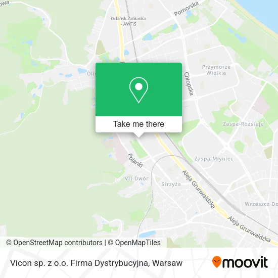 Vicon sp. z o.o. Firma Dystrybucyjna map