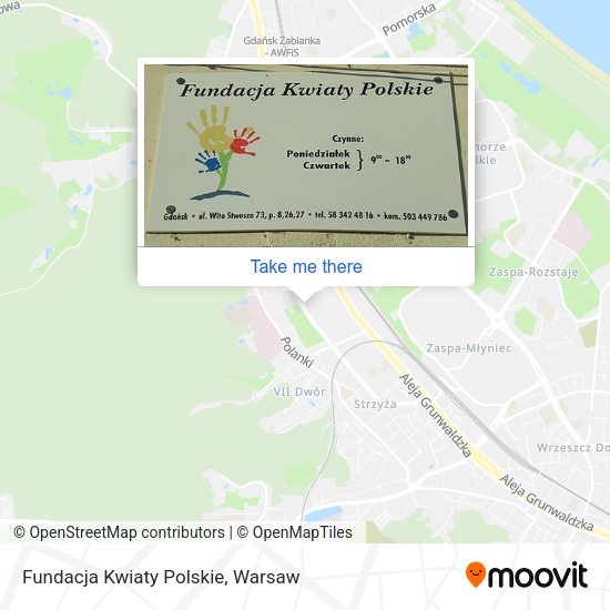 Fundacja Kwiaty Polskie map