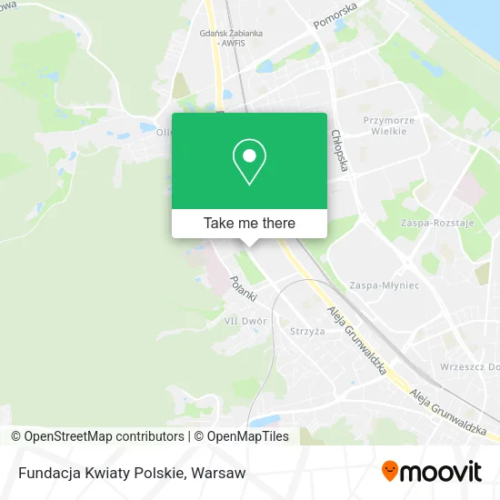 Fundacja Kwiaty Polskie map