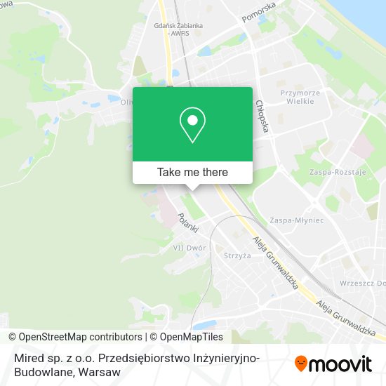 Mired sp. z o.o. Przedsiębiorstwo Inżynieryjno-Budowlane map