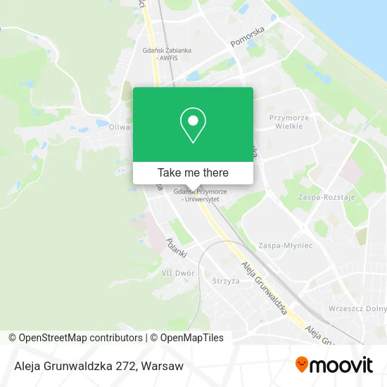 Aleja Grunwaldzka 272 map