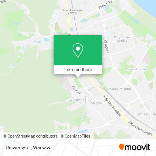 Uniwersytet map