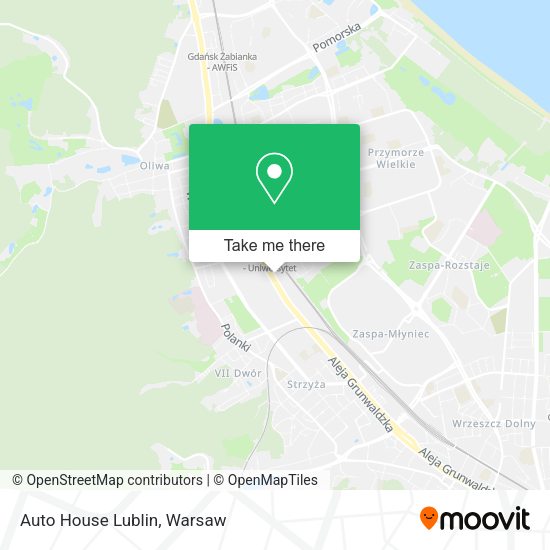 Auto House Lublin map