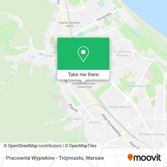 Карта Pracownia Wypieków - Trójmiasto