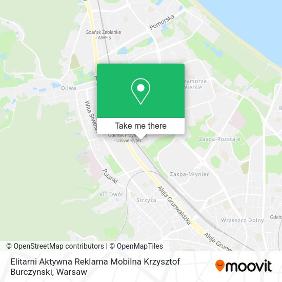 Elitarni Aktywna Reklama Mobilna Krzysztof Burczynski map