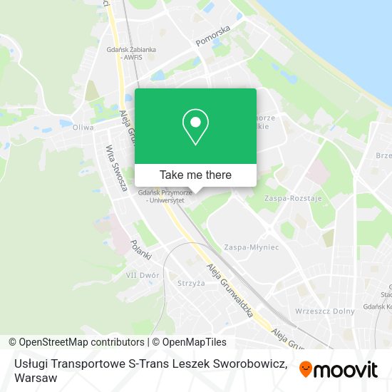 Usługi Transportowe S-Trans Leszek Sworobowicz map