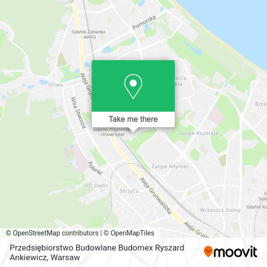 Карта Przedsiębiorstwo Budowlane Budomex Ryszard Ankiewicz