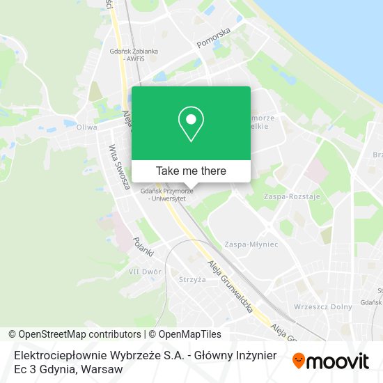 Elektrociepłownie Wybrzeże S.A. - Główny Inżynier Ec 3 Gdynia map