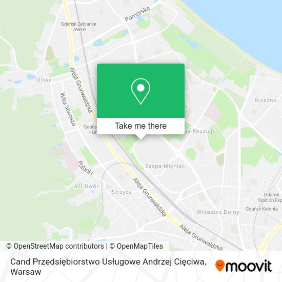 Cand Przedsiębiorstwo Usługowe Andrzej Cięciwa map