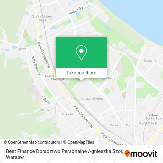 Best Finance Doradztwo Personalne Agnieszka Szor map