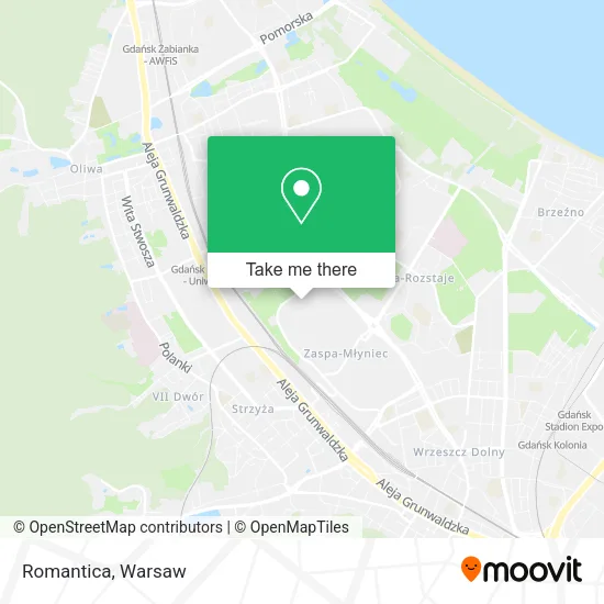 Romantica map
