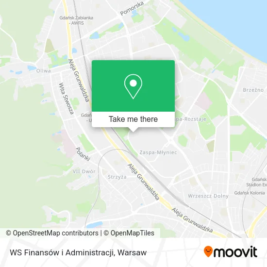Карта WS Finansów i Administracji