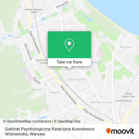 Карта Gabinet Psychologiczny Katarzyna Kowalewicz Wiśniewska