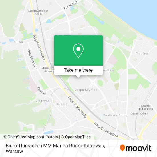 Карта Biuro Tłumaczeń MM Marina Rucka-Koterwas