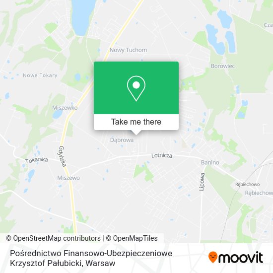 Pośrednictwo Finansowo-Ubezpieczeniowe Krzysztof Pałubicki map