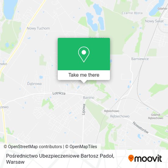 Pośrednictwo Ubezpieczeniowe Bartosz Padoł map