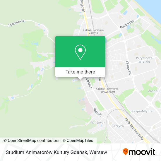 Studium Animatorów Kultury Gdańsk map