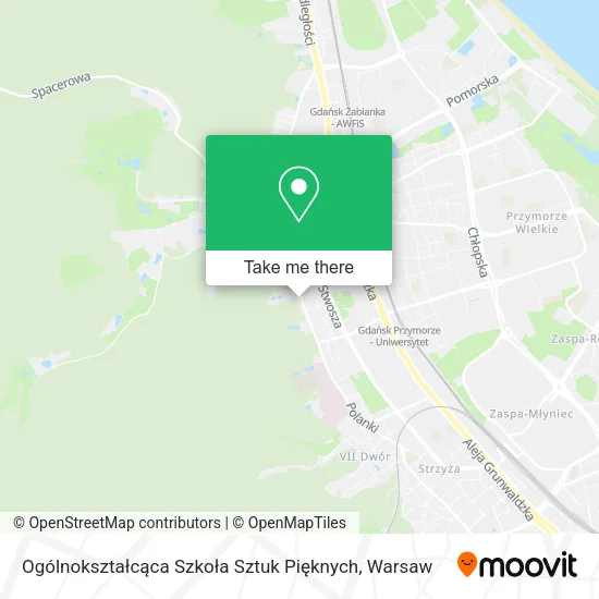 Карта Ogólnokształcąca Szkoła Sztuk Pięknych