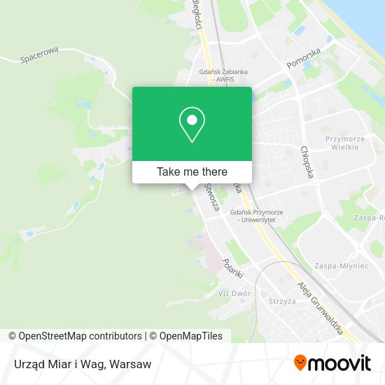 Urząd Miar i Wag map