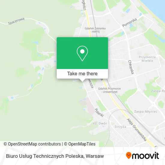 Карта Biuro Usług Technicznych Poleska