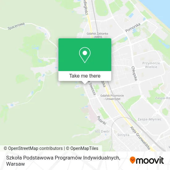 Карта Szkoła Podstawowa Programów Indywidualnych