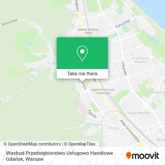 Карта Wasbud Przedsiębiorstwo Usługowo Handlowe Gdańsk